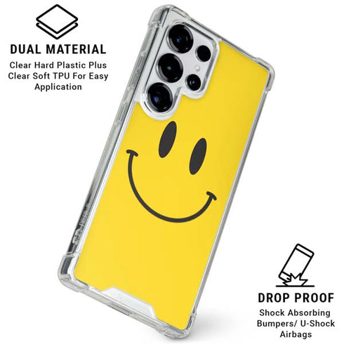 Happy Face Galaxy S25 Ultra Clear Case